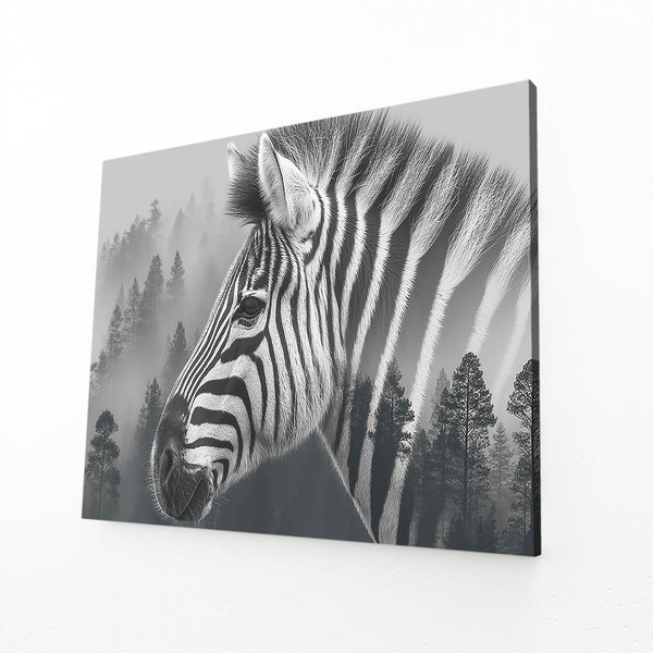 Zebra Black And White Artwork