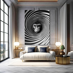 Zebra Monkey Art