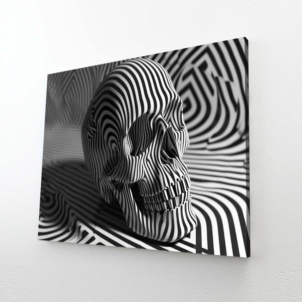 Zebra Style Skull Wall Art | MusaArtGallery™