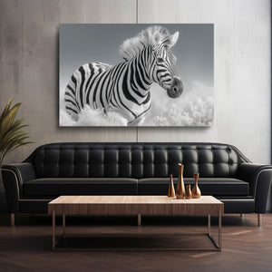 Zebra Wall Art Black And White