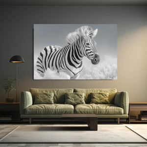 Zebra Wall Art Black And White