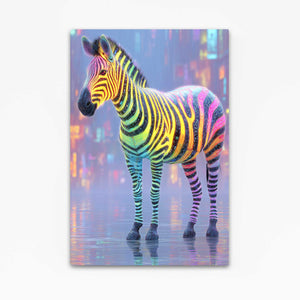 Zebra Wall Art Colorful