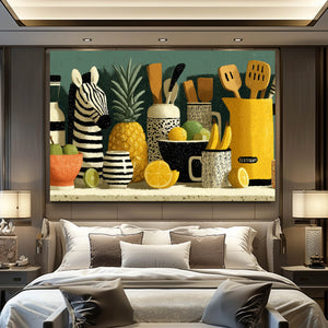 Zebra Wall Art Kitchen