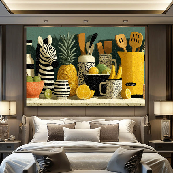 Zebra Wall Art Kitchen