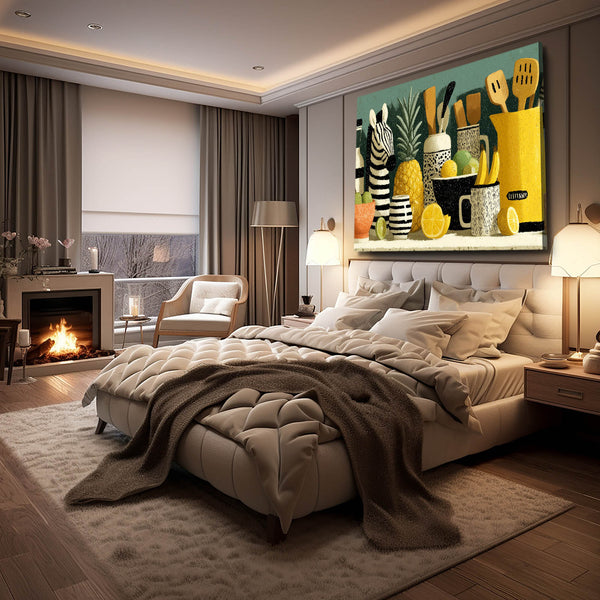 Zebra Wall Art Kitchen