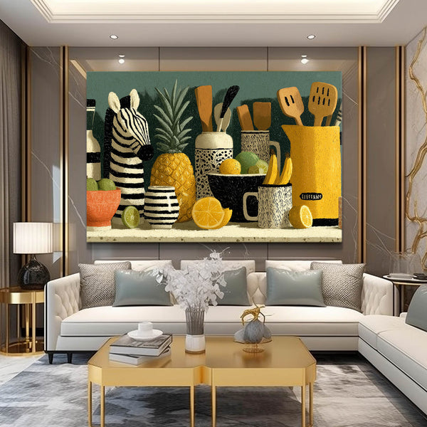 Zebra Wall Art Kitchen