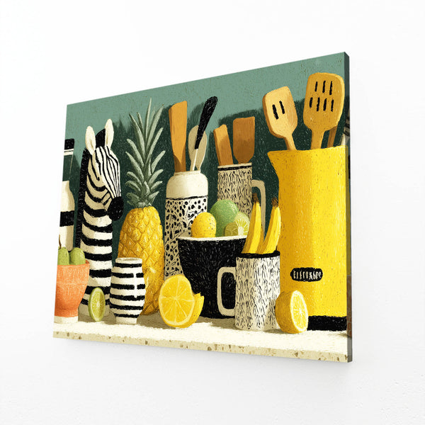 Zebra Wall Art Kitchen