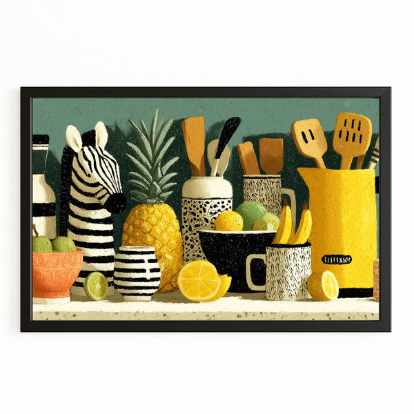 Zebra Wall Art Kitchen