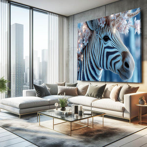 Zebra Wall Art Living Room