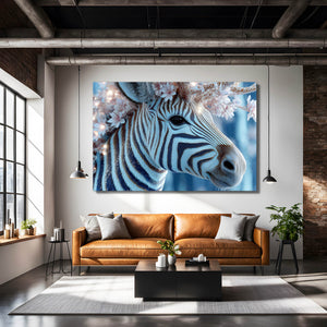 Zebra Wall Art Living Room