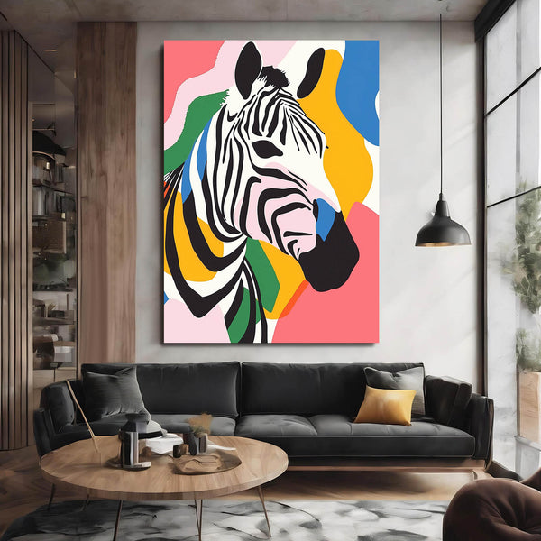 Zebra Wall Art Pop Art