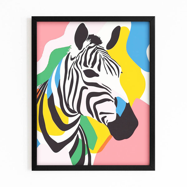 Zebra Wall Art Pop Art