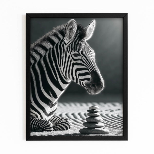Zebra Wall Art Portrait