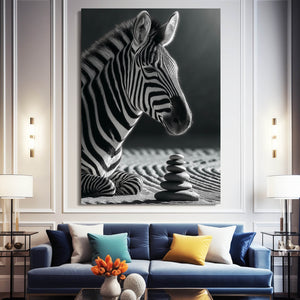 Zebra Wall Art Portrait