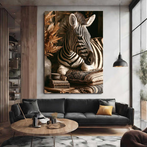 Zebra Wall Art Vertical
