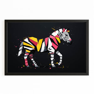 Zebra Wall Decor Colorful