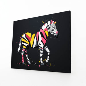 Zebra Wall Decor Colorful