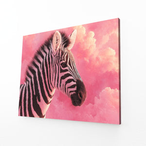 Zebra Wall Decor Pink