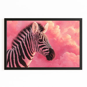 Zebra Wall Decor Pink