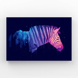 Zebra Wall Decor Purple
