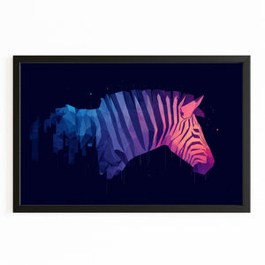 Zebra Wall Decor Purple