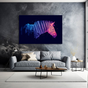 Zebra Wall Decor Purple
