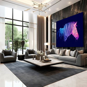 Zebra Wall Decor Purple