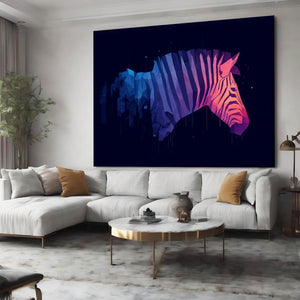 Zebra Wall Decor Purple