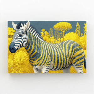 Zebra Wall Decor Yellow