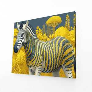 Zebra Wall Decor Yellow