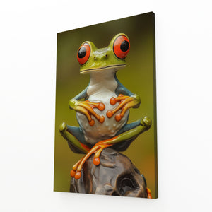 Zen Frog Cute Art