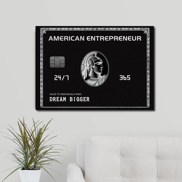 american entrepreneur motivation wall art 