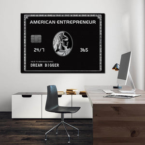 american entrepreneur motivation wall art 