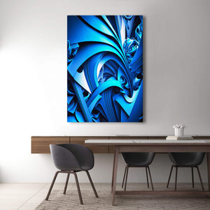 Abstract Blue Wall Art | MusaArtGallery™ 