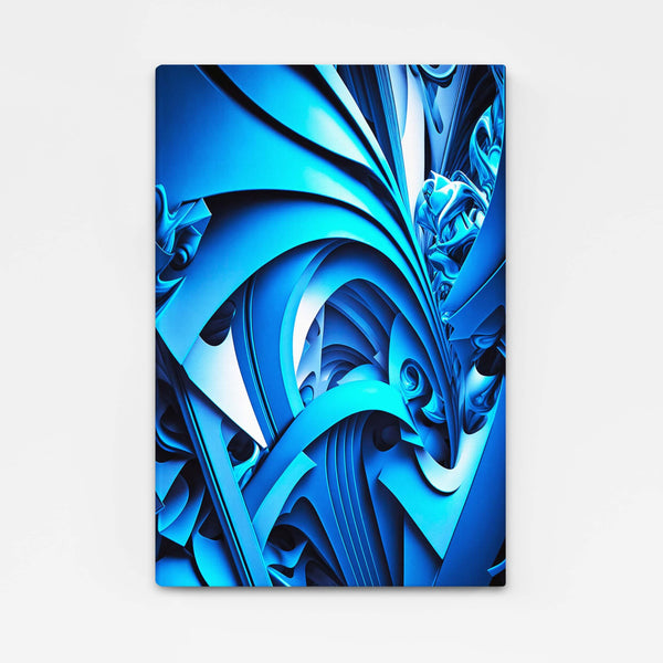 Abstract Blue Wall Art | MusaArtGallery™ 