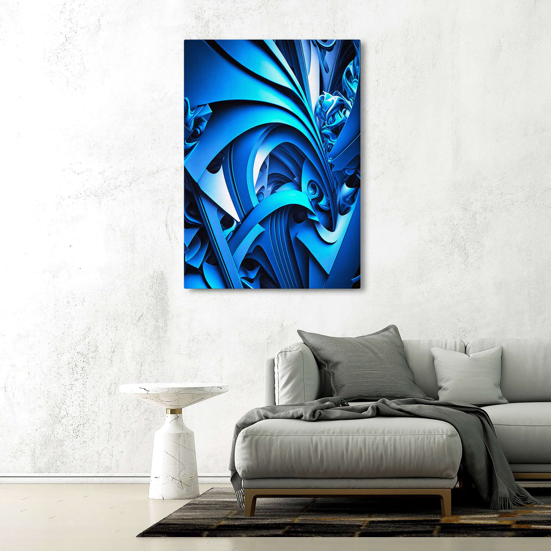 Abstract Blue Wall Art | MusaArtGallery™