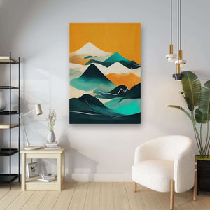 Abstract Mountain Wall Decor | MusaArtGallery™ 