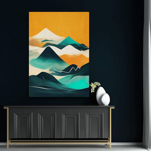 Abstract Mountain Wall Decor | MusaArtGallery™ 