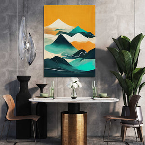 Abstract Mountain Wall Decor | MusaArtGallery™ 