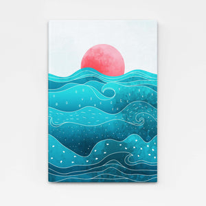 Abstract Ocean Art Canvas | MusaArtGallery™ 