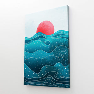 Abstract Ocean Art Canvas | MusaArtGallery™ 