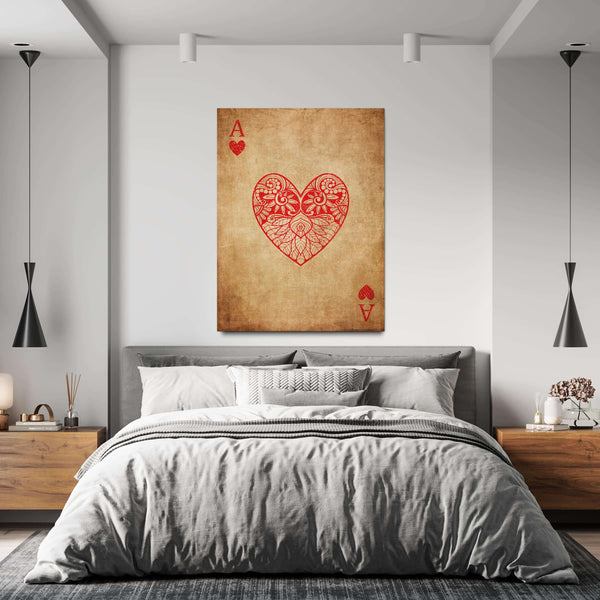 Ace of Hearts Print  MusaArtGallery™ 
