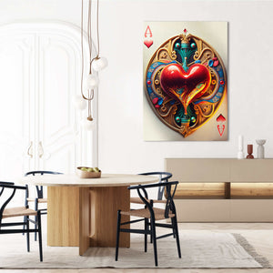 Ace of Hearts Wall Art | MusaArtGallery™