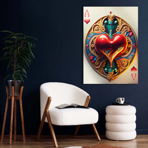 Ace of Hearts Wall Art | MusaArtGallery™