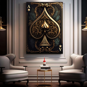Ace of Spades Canvas | MusaArtGallery™ 