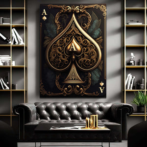 Ace of Spades Canvas | MusaArtGallery™ 