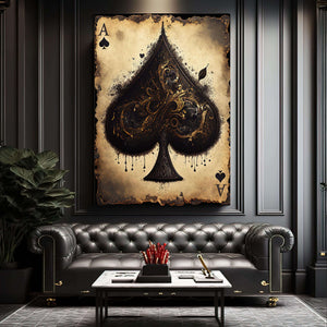 Ace of Spades Card Art | MusaArtGallery™ 
