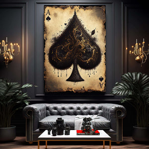 Ace of Spades Card Art | MusaArtGallery™ 
