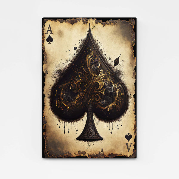 Ace of Spades Card Art MusaArtGallery™