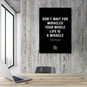 Albert Einstein Quote Canvas - Motivational Art